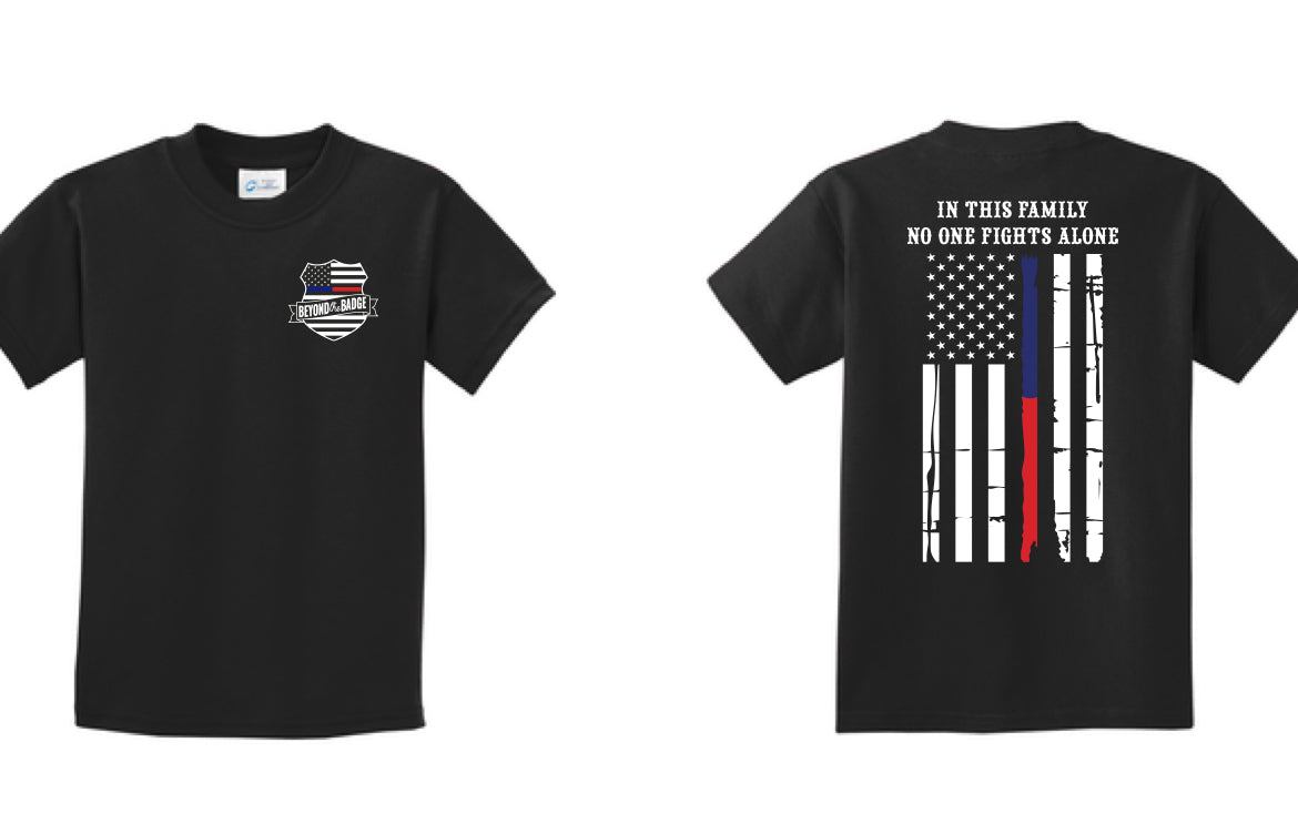 'In This Family' Blue & Red Line - Youth & Adult
