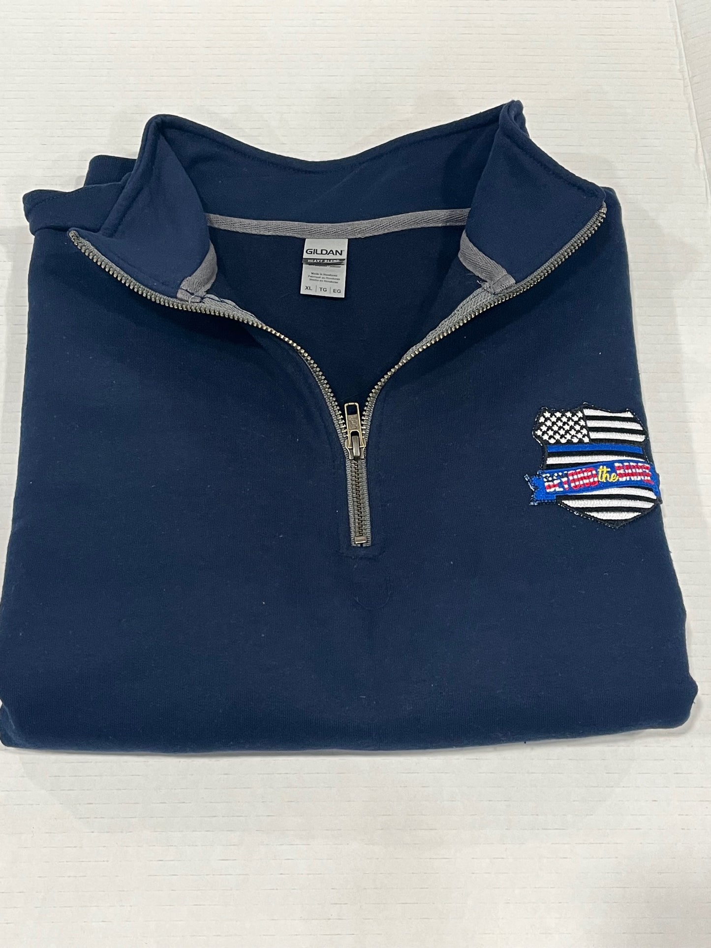 Quarter Zip Cadet Collar Pullover